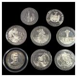 8 U.S. Silver Coins 1 Troy oz