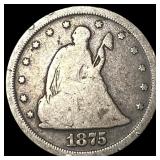 1875-S Silver Twenty-Cent Piece LIGHTLY  CIRCULAT