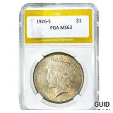 1926-S Silver Peace Dollar PGA MS63
