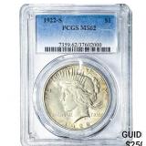 1922-S Silver Peace Dollar PCGS MS62