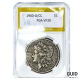 1900-O/CC Morgan Silver Dollar PGA VF30