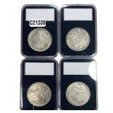 [4 Coins] 1886-1896 Morgan Silver Dollar
