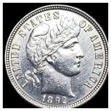 1892 Silver Barber Dime UNCIRCULATED