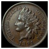 1891 Indian Head Cent CLOSELY UNCIRCULATED