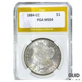 1884-CC Morgan Silver Dollar PGA MS64