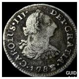 1785/3 PR Bolivia Charles III Silver 1/2 Real