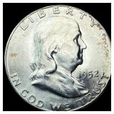 1952-S Silver Franklin Half Dollar CHOICE BU