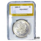 1884-O Morgan Silver Dollar PGA MS63