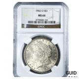 1902-O Morgan Silver Dollar NGC MS64