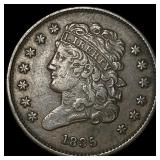 1835 Classic Head Half Cent NEARLY UNCIRCULATED