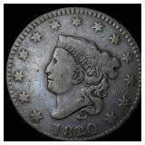 1820 Large Cent LIGHTLY CIRCULATED