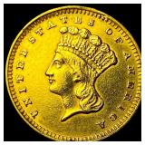 1856 Gold $1 Indian Princess Head UNCIRCULATED