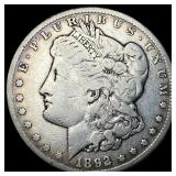 1892-CC Silver Morgan Dollar LIGHTLY CIRCULATED