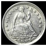 1854 Arrows Seated Liberty Half Dime CLOSELY UNCIR