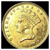 1887 Gold $1 Indian Head UNCIRCULATED