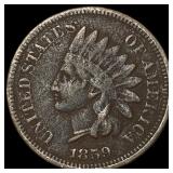 1859 Copper-Nickel Indian Head Cent NICELY CIRCULA