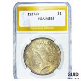 1927-D Silver Peace Dollar PGA MS63