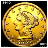 1854-O $2.50 Gold Quarter Eagle UNCIRCULATED
