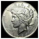 1927 Peace Silver Dollar CLOSELY UNCIRCULATED