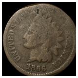 1866 Indian Head Cent NICELY CIRCULATED