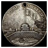 This is a Peru 1834 El Peru A Orbegoso Medal. HIGH