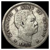 1883 Hawaii Silver Dime ABOUT UNCIRCULATED
