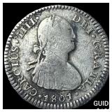 1801 PP Bolivia Potosi Silver 1 Real