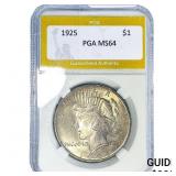 1925 Morgan Silver Dollar PGA MS64
