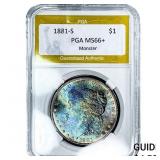 1881-S Morgan Silver Dollar PGA MS66+ Monster