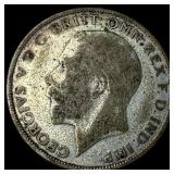 1925 Great Britain George V Silver Florin