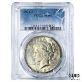 1924-S Silver Peace Dollar PCGS MS61