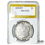1878 8TF Morgan Silver Dollar PGA VF35