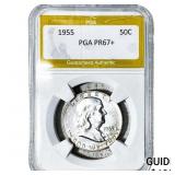 1955 Franklin Half Dollar PGA PR67+