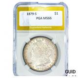 1879-S Morgan Silver Dollar PGA MS66