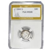 1940-S Roosevelt Dime PGA MS68
