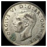 1942 Great Britain Silver 1/2 Crown