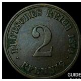 1874E Germany Copper 2 Pfennig