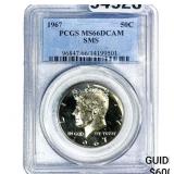 1967 Kennedy Half Dollar PCGS MS66 DCAM SMS