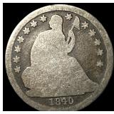 1840-O Silver Seated Liberty Dime NICELY  CIRCULA