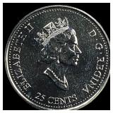 2000 Canada Nickel 25 Cents Proof Like-Pride