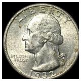 1932-D Silver Washington Quarter UNCIRCULATED