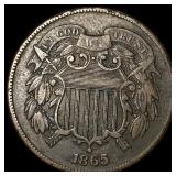 1865 Copper Two-Cent Piece CLOSELY UNCIRCULATED