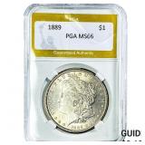 1889 Morgan Silver Dollar PGA MS66