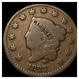 1827 Coronet Head Large Cent LIGHTLY  CIRCULATED