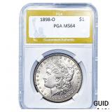 1898-O Morgan Silver Dollar PGA MS64