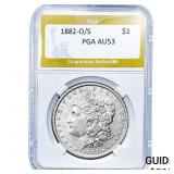 1882-O/S Morgan Silver Dollar PGA AU53