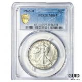 1942-D Walking Liberty Half Dollar PCGS MS65
