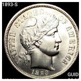1893-S Barber Dime CHOICE BU+