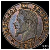 1862A France Bronze 1 Centime