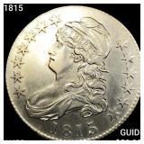 1815 Capped Bust Half Dollar CHOICE AU